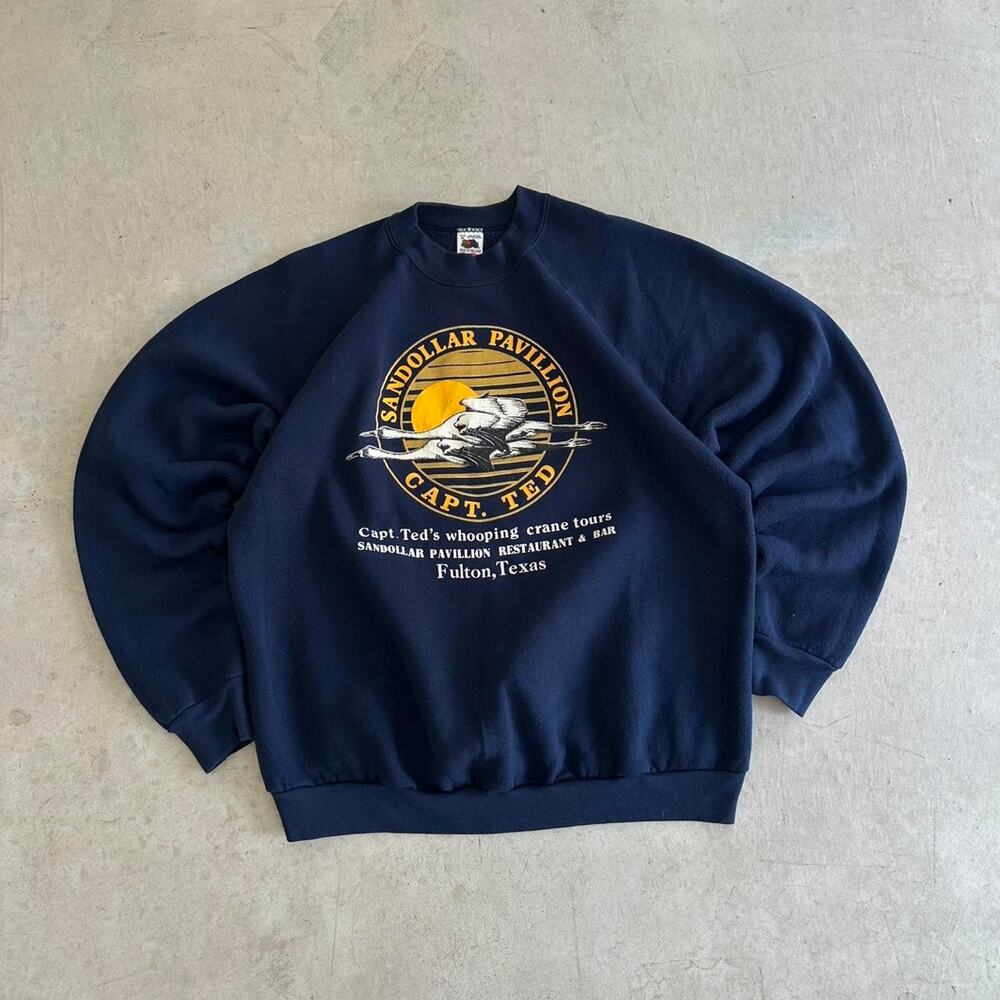 90s Vintage Texas Crane Bird Graphic Sweatshirt